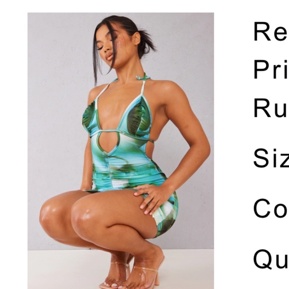 PLT halter fun dress! Size M, only worn once! - Picture 1 of 3